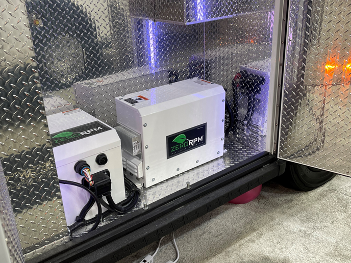Work truck fleets can take lithium-ion battery power one step further by integrating it with the vehicle’s engine using Zero RPM’s idle mitigation technology. - Photo: Xantrex