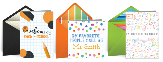 back to school cards