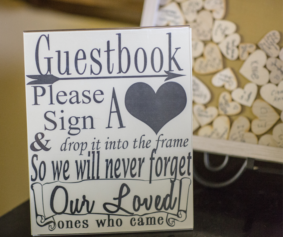 unique wedding guest book sign