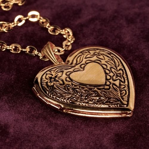 A gold locket.