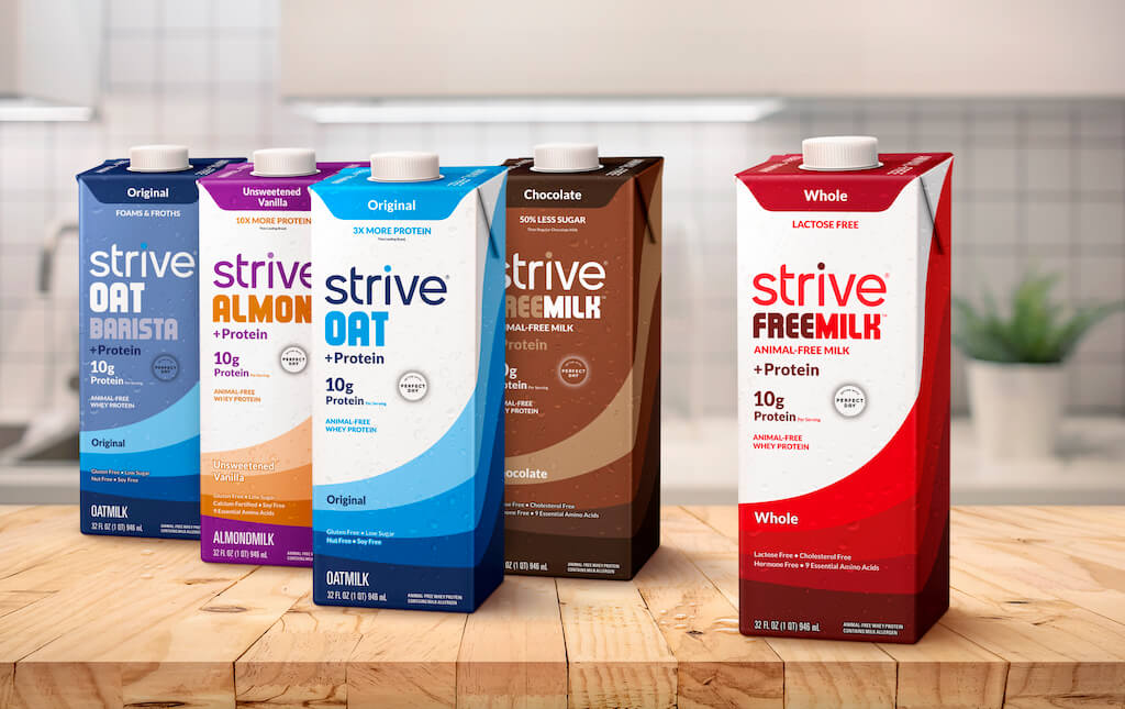 Strive Nutrition Blends Plants and Perfect Day’s Precision Fermentation In New Line of Sustainable Milk