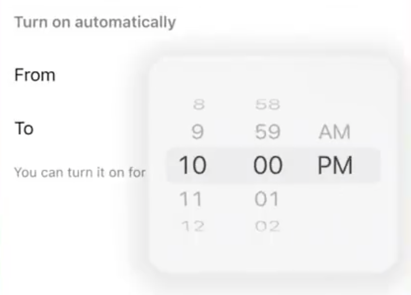 Activation du Quiet Mode.