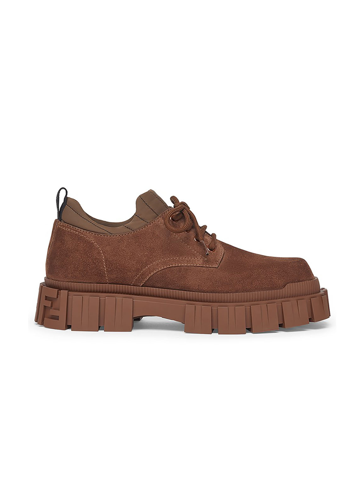 Brown suede lace-ups