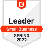 leader small business in spring 2022 report by G2