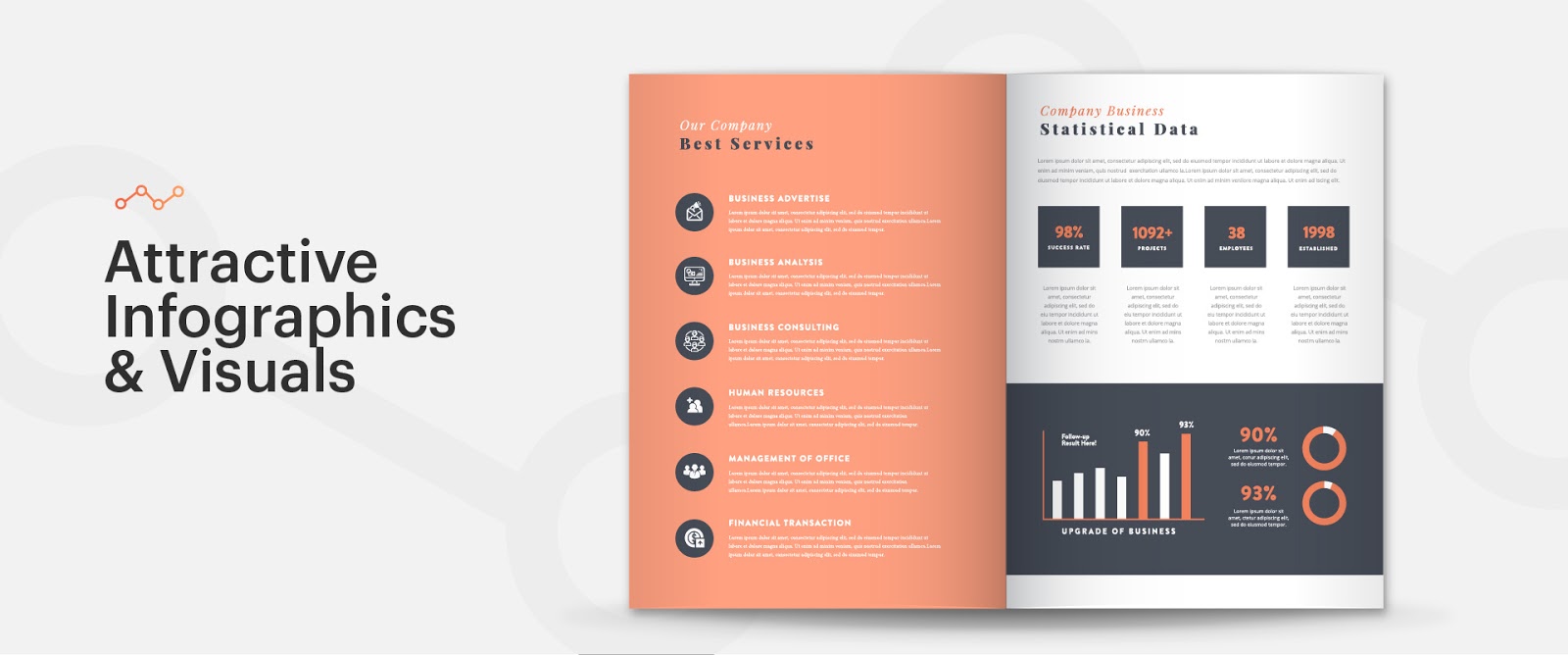 Attractive Infographics & Visuals
