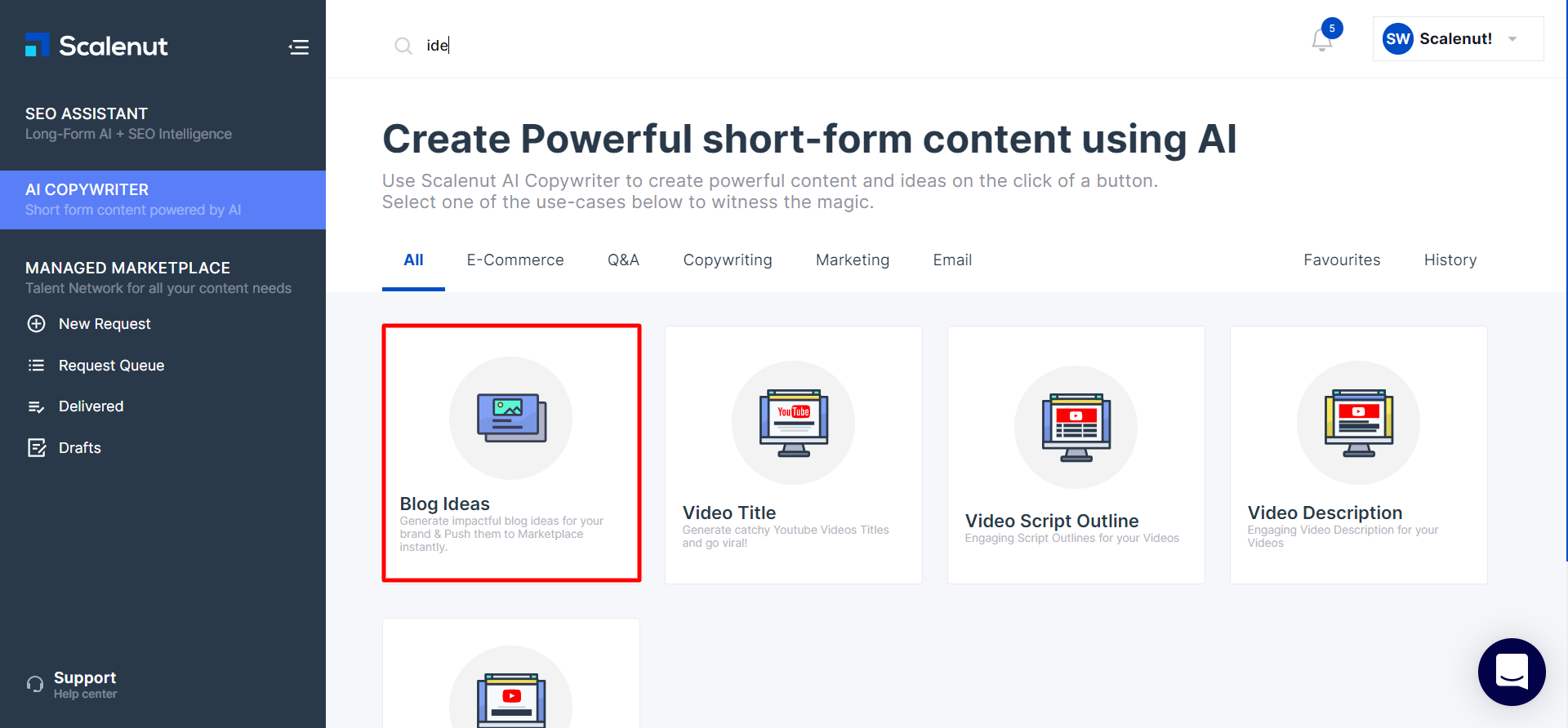Blog Ideas Generator