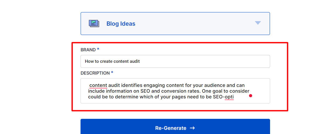 Blog Ideas Generator