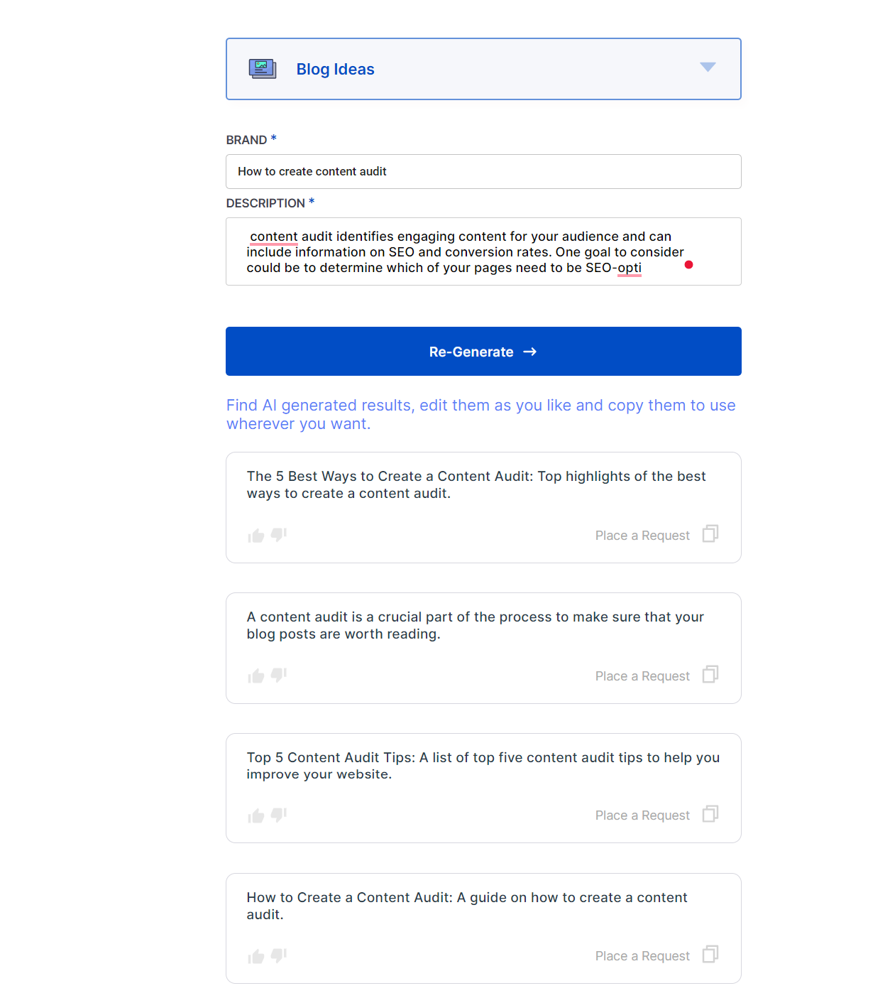 Blog Ideas Generator