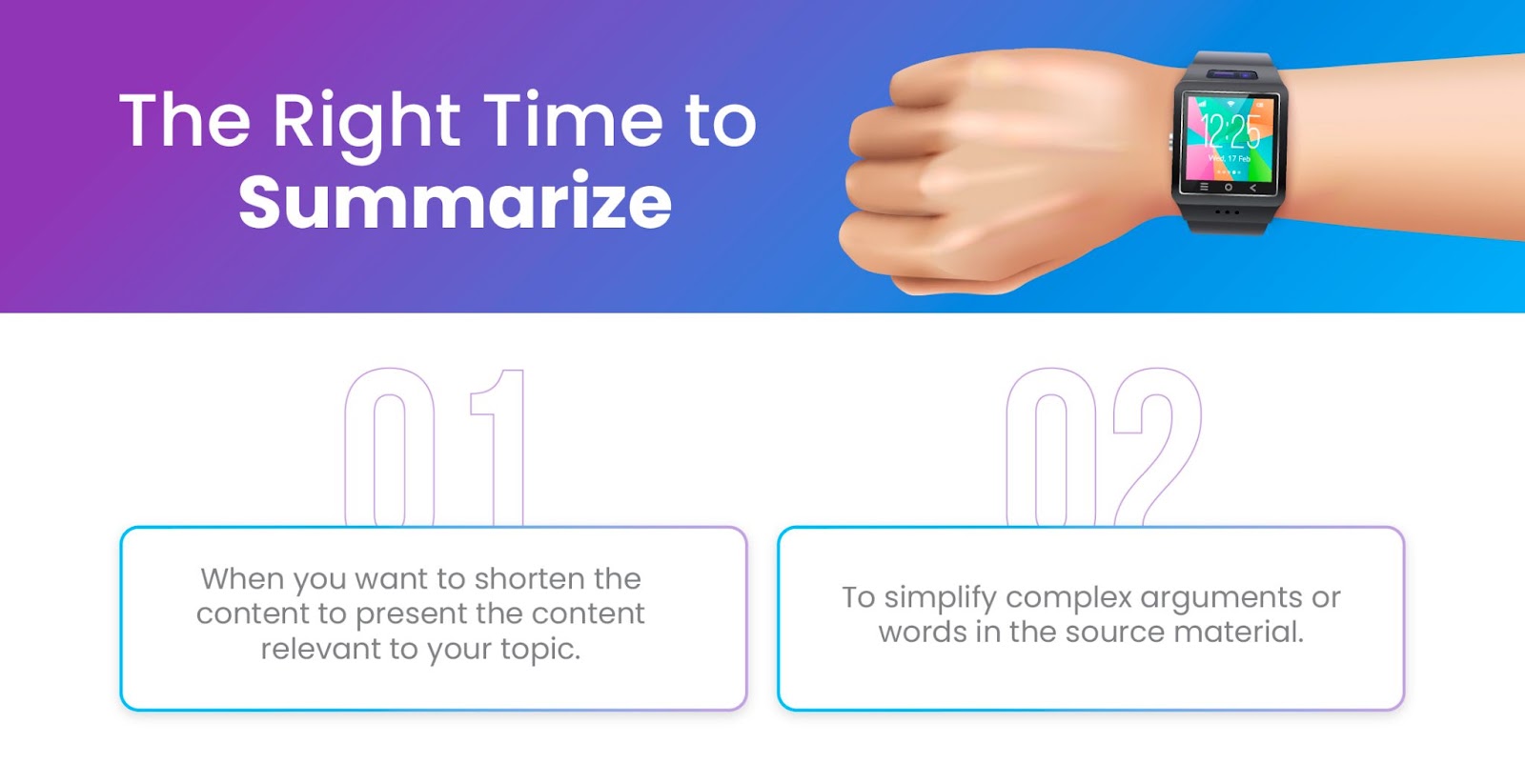 When Should I Summarize?