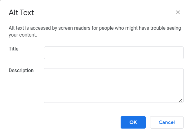 Do not miss out on alt tags and descriptions
