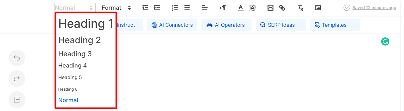 Structure your Header tags