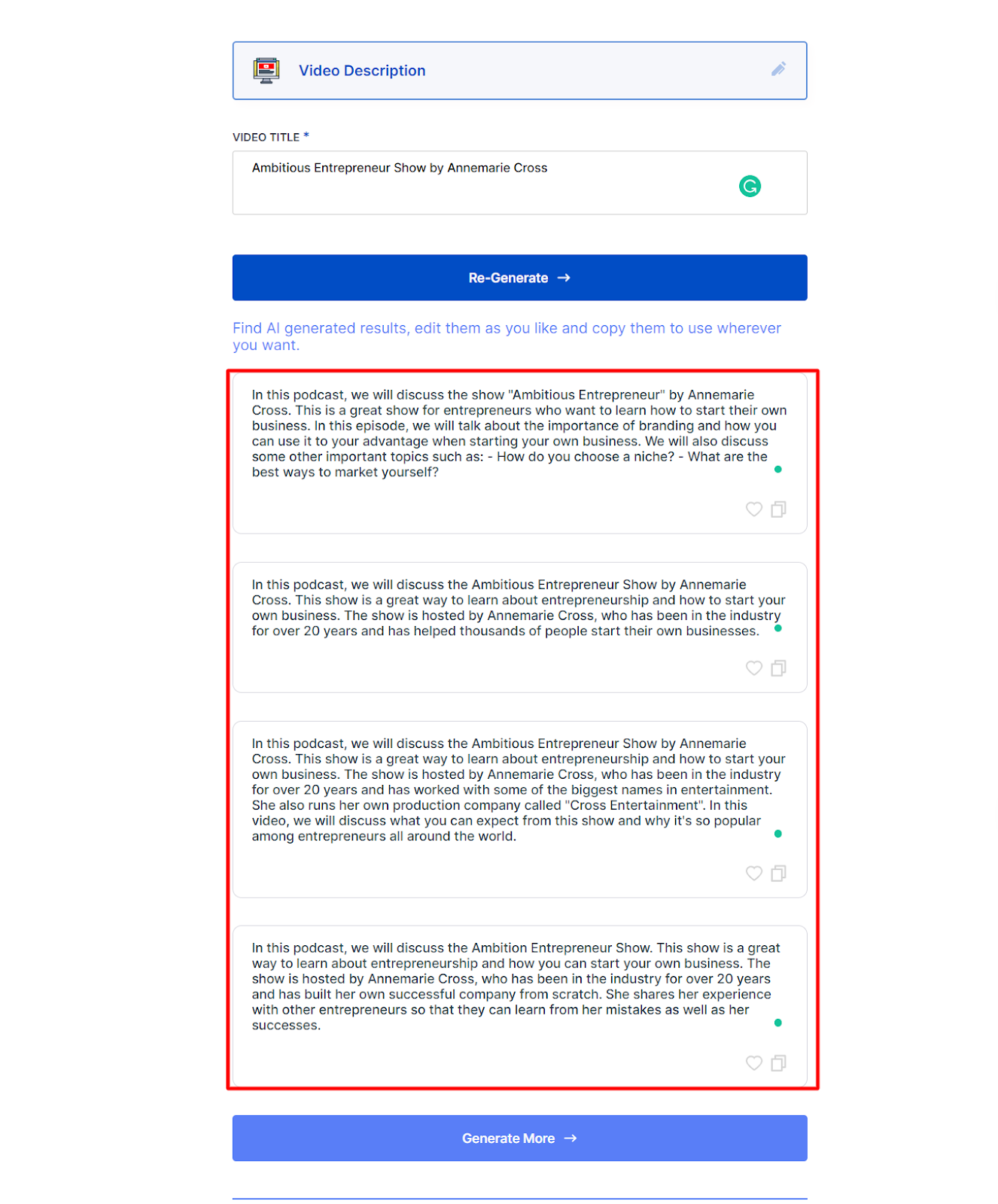 Description