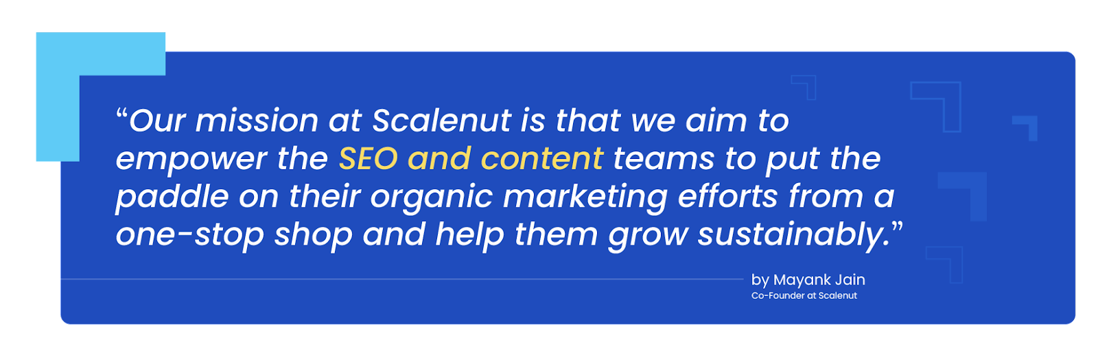 Scalenut Mission