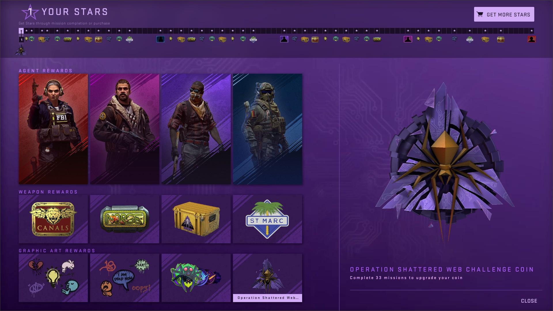 CSGO Operation Shattered Web Missions
