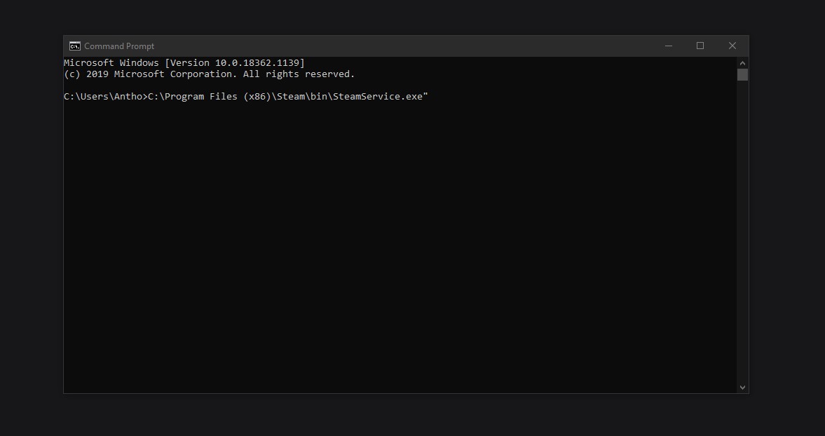 CMD Repair Steam Client
