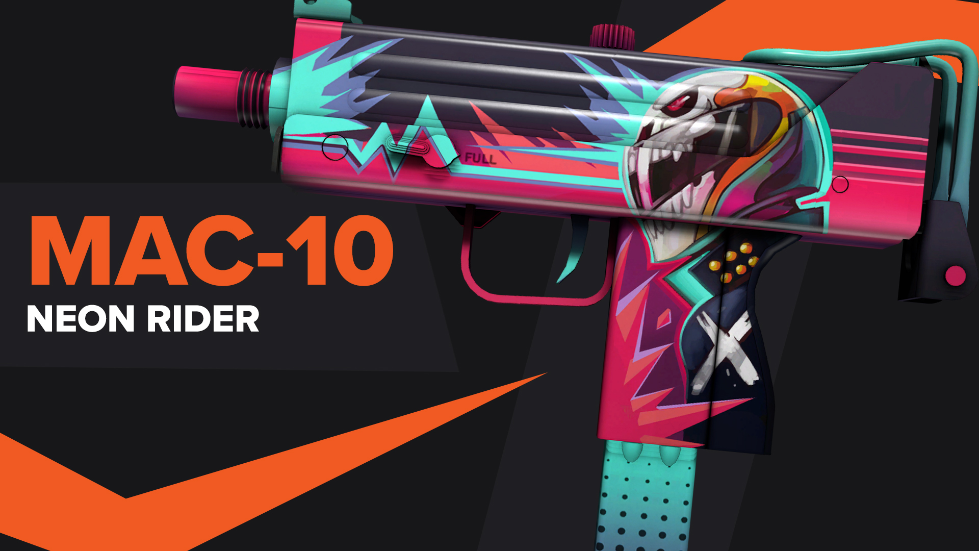 MAC 10 Neon Rider CSGO Skin