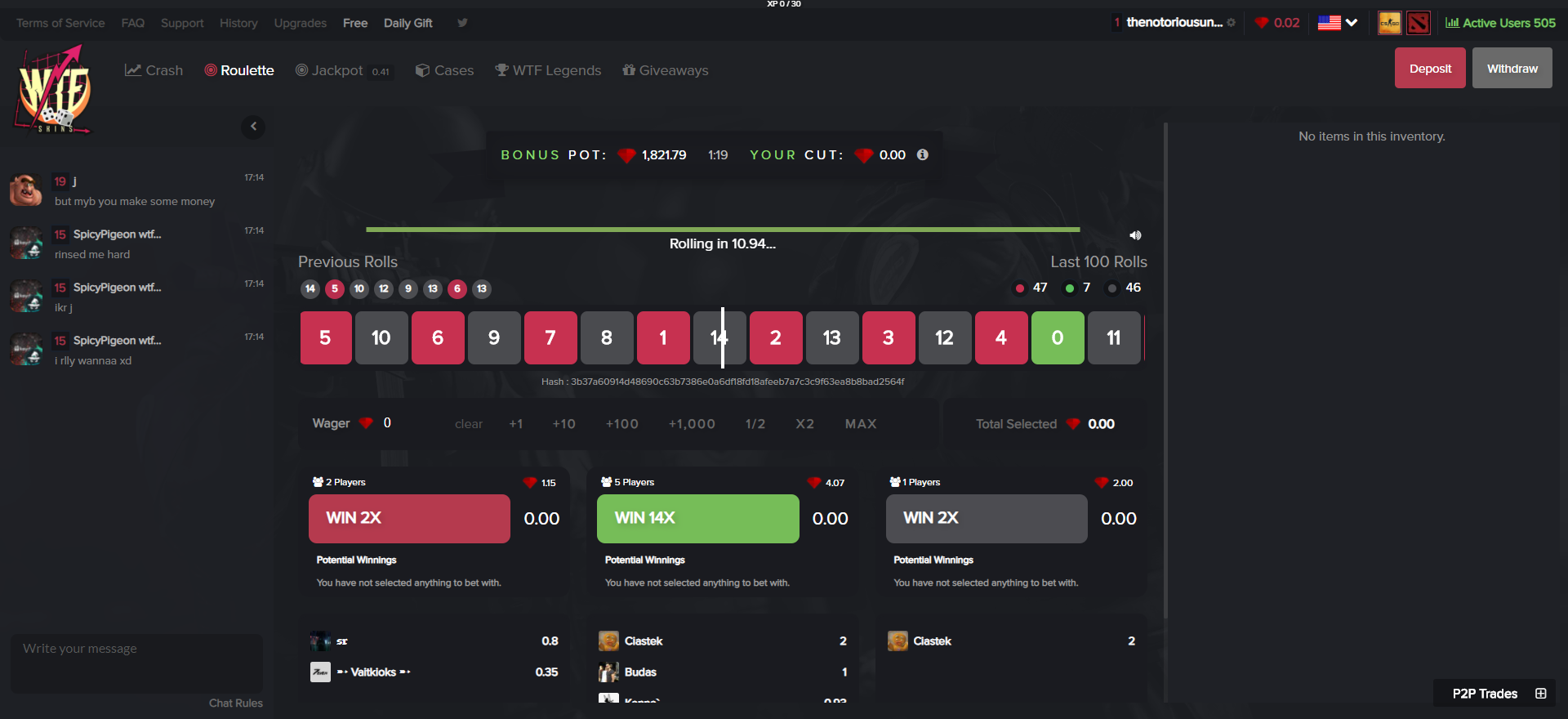 CSGO Gambling Sites WTFSkins