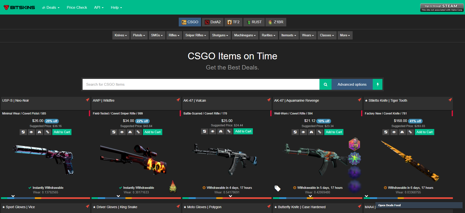 CSGO Buy CSGO Skins Bitksins