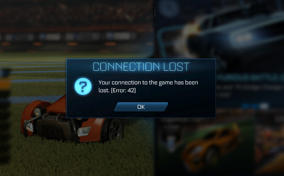 Error 42 Rocket League