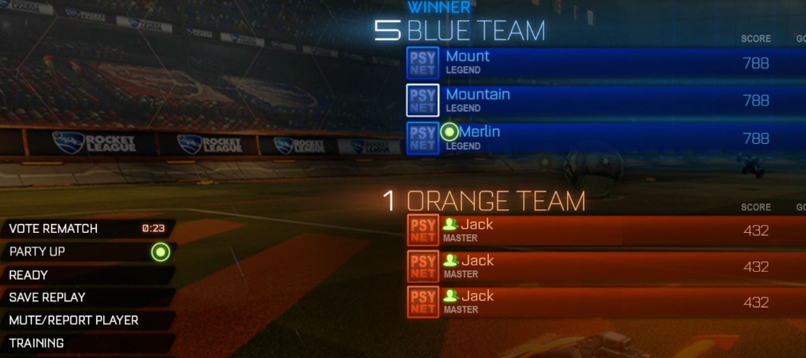 Party Up Rocket League