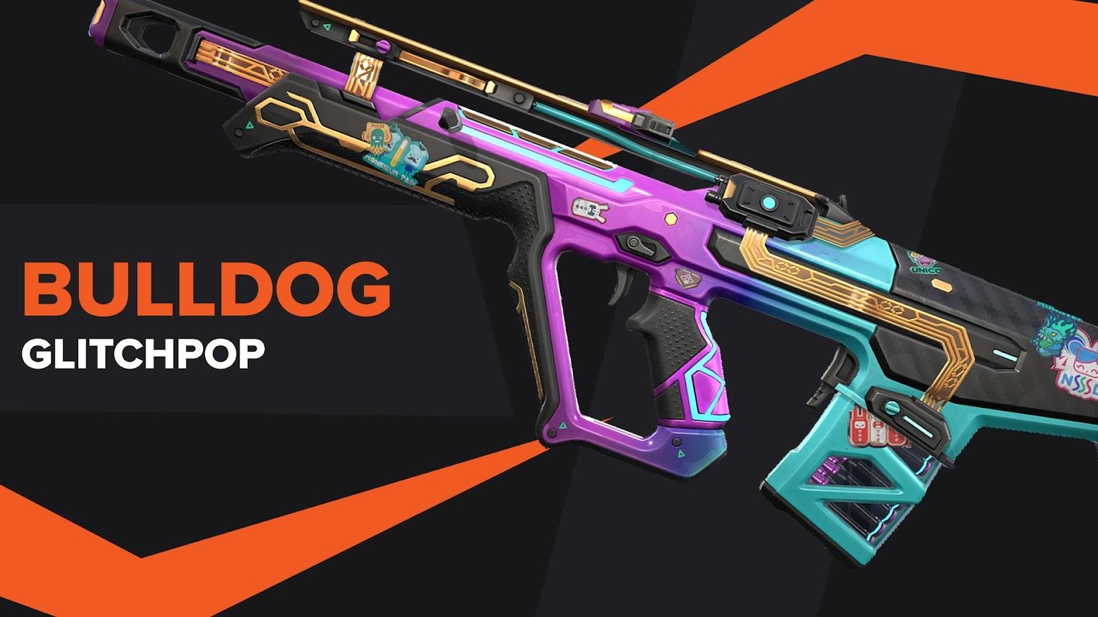 Bulldog Glitchpop Skin