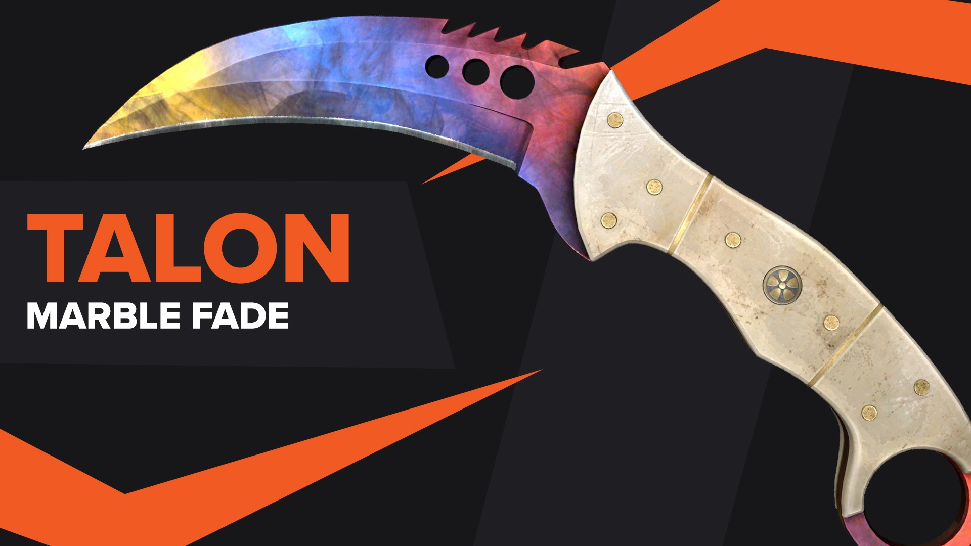 Talon Knife Marble Fade CSGO Skin