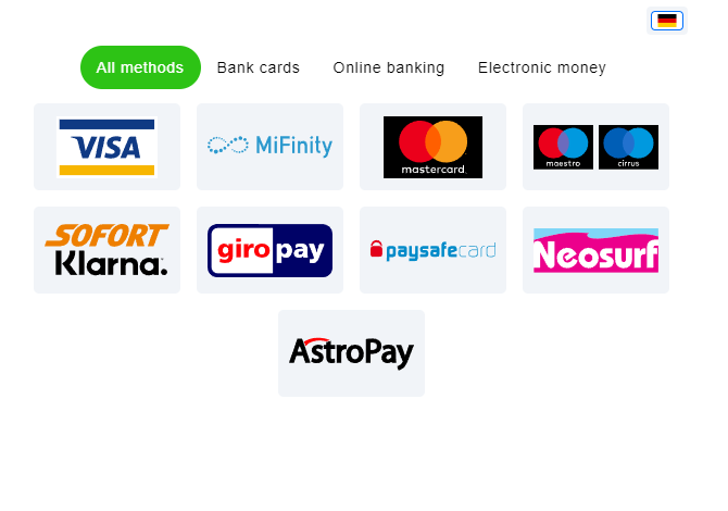 GGBet Payment Options