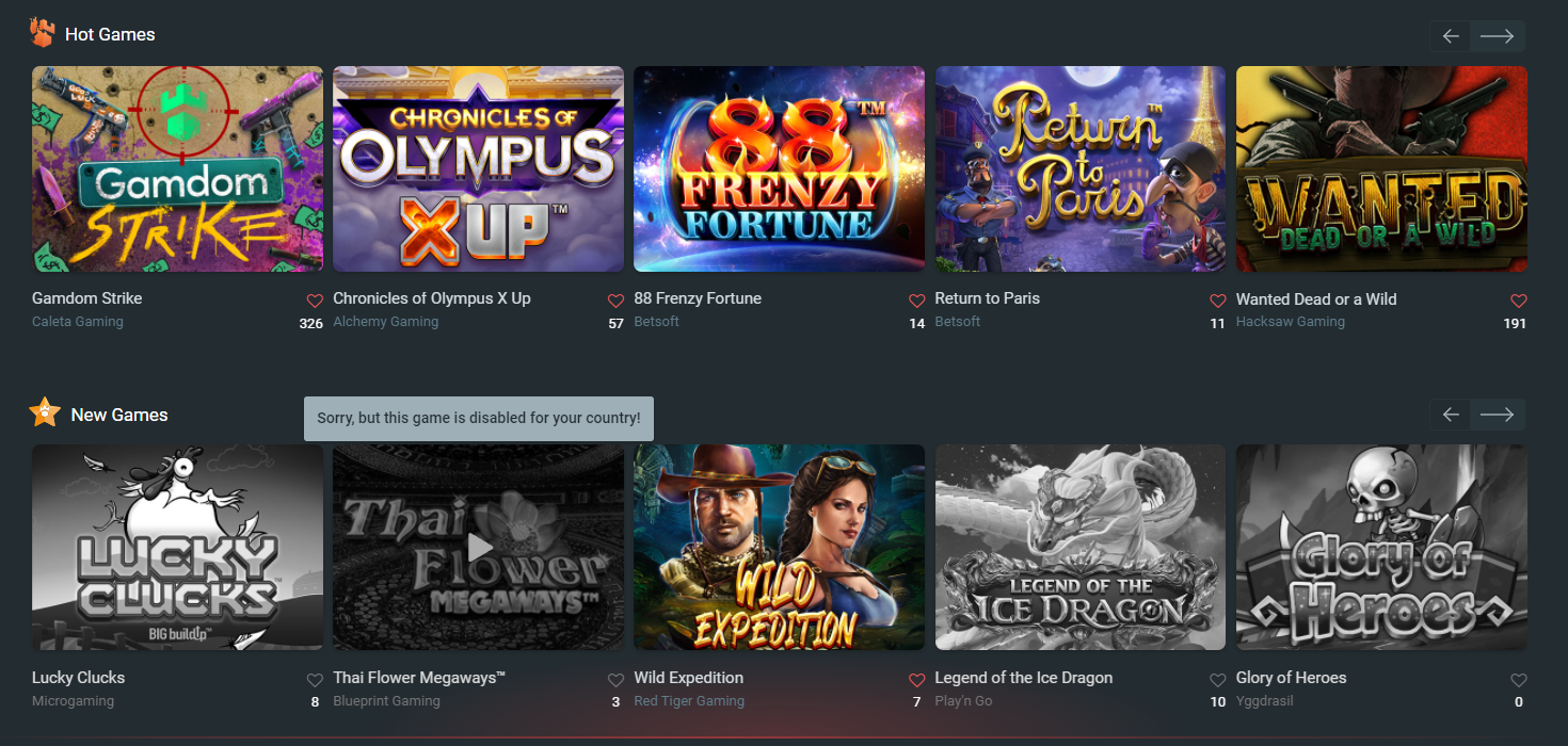 Gamdom Games Not Available