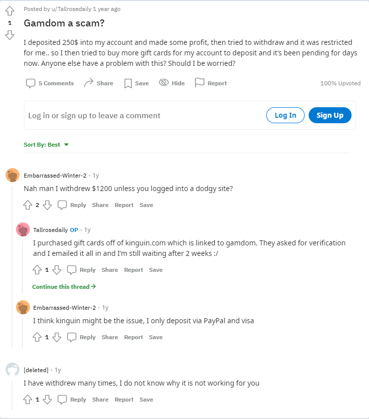 Is Gamdom a scam