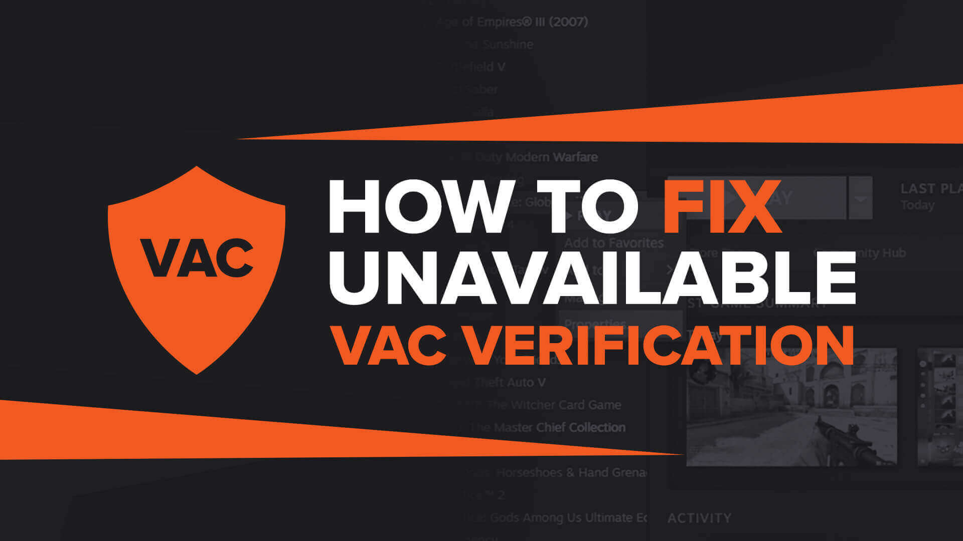 How to fix VAC was unable to verify your game session TGG