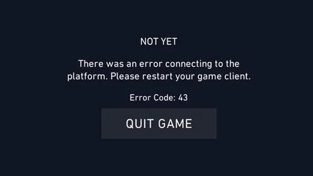 Valorant Error Code 43