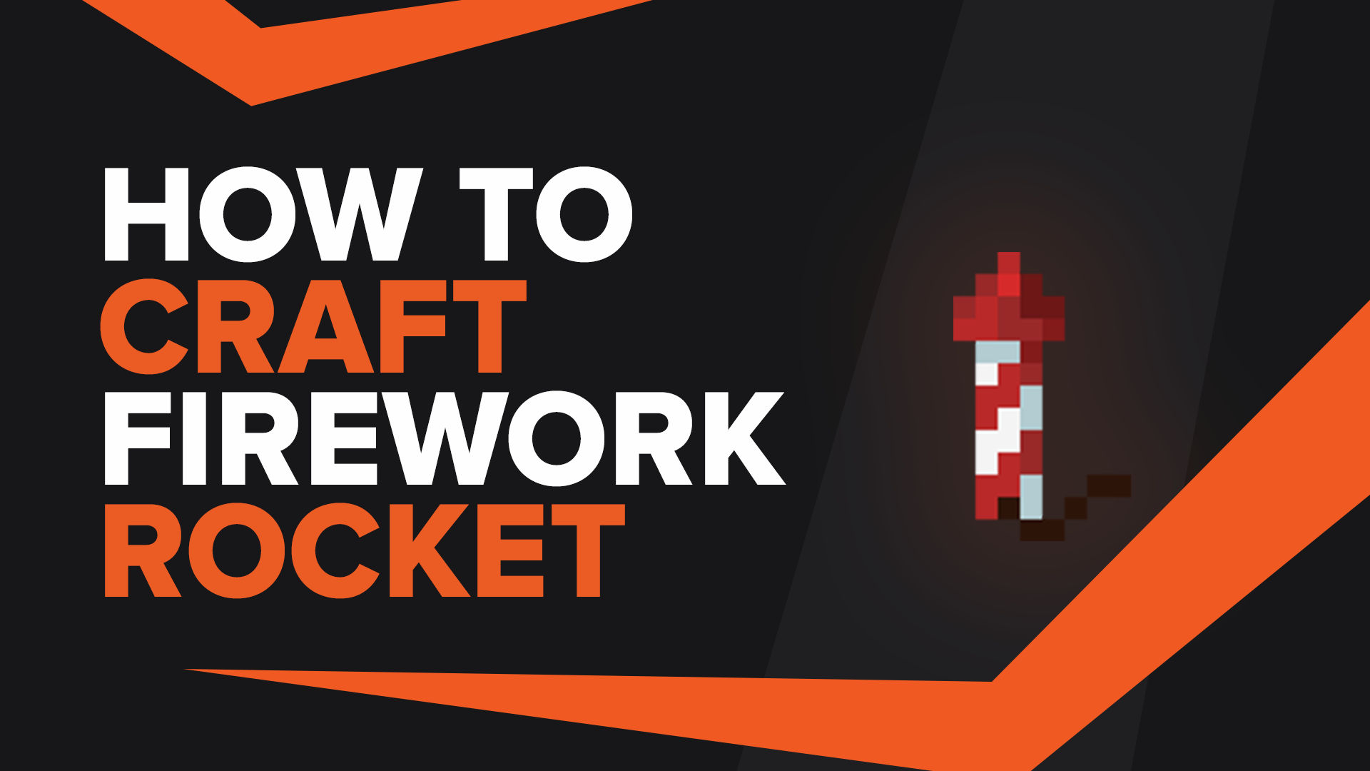 How To Make Firework Rocket In Minecraft | TGG