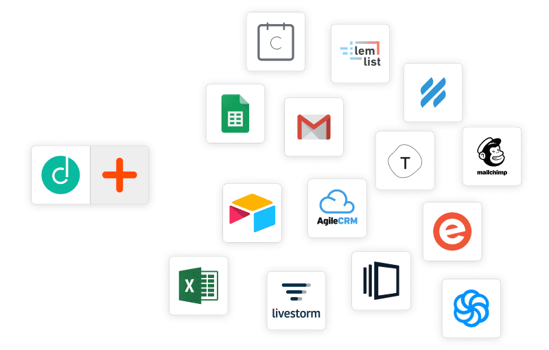 With Zapier, connect Dropcontact to over 2000 applications