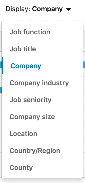 linkedin Campaign : choisir company