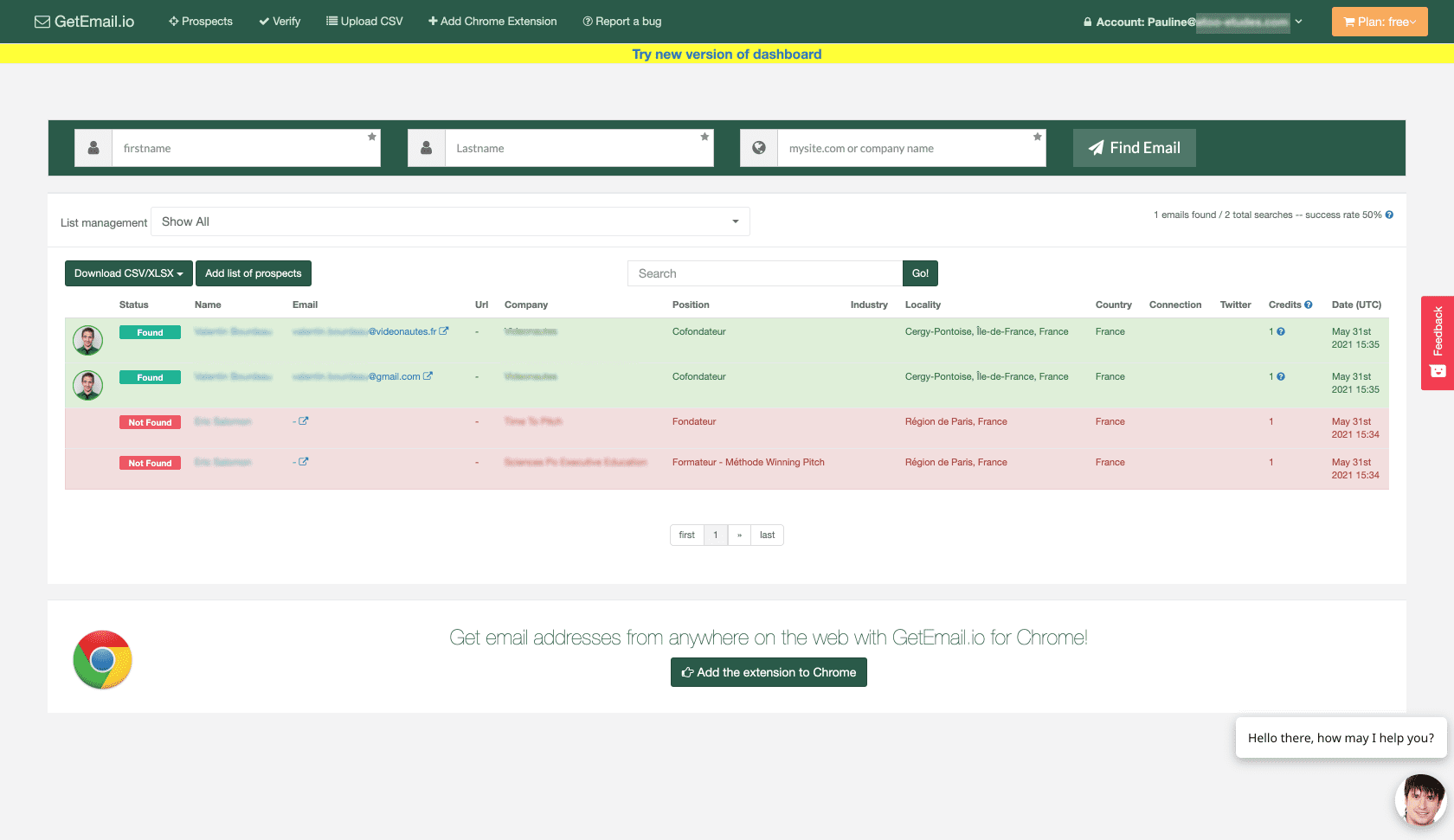 Top Meilleur email finder : GetEmail