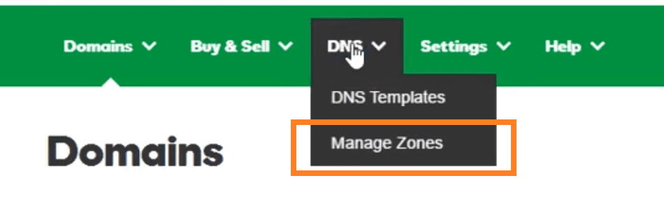 Gestion DNS GoDaddy