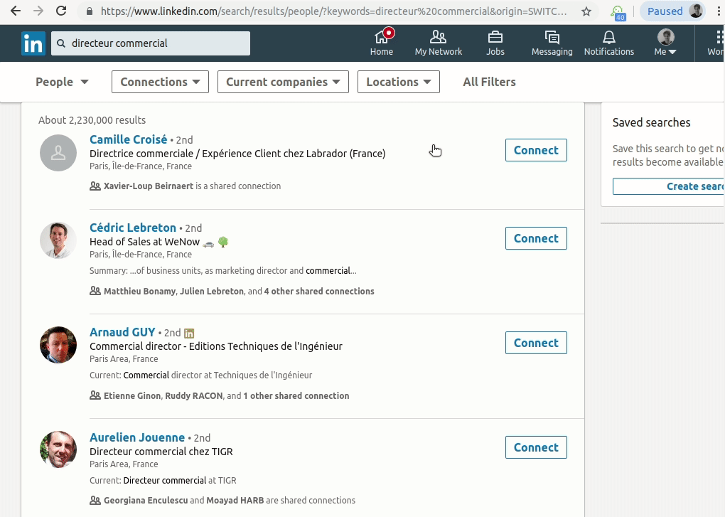 Visit profiles with DuxSoup to import them into Pipedrive
