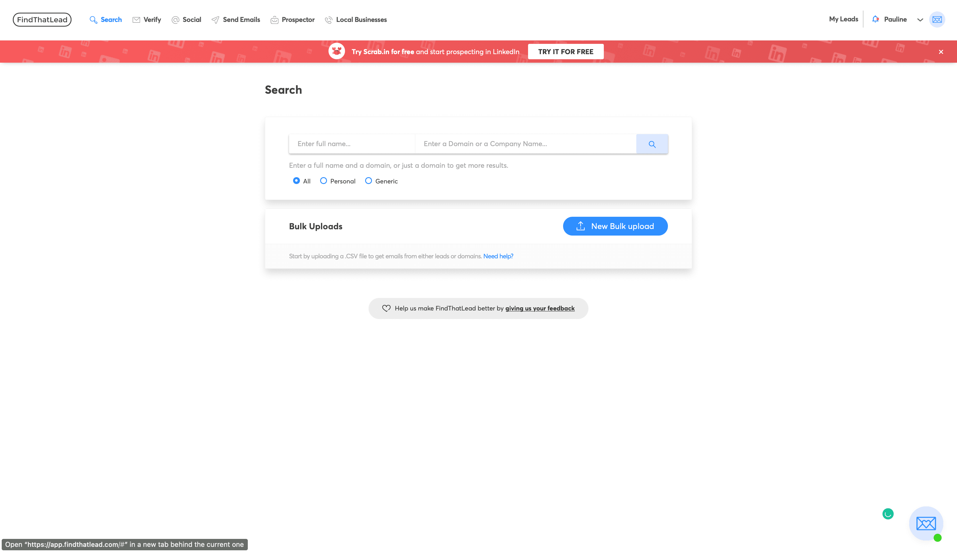 Top best Email Finder and B2B enrichment tool: FindThatLead