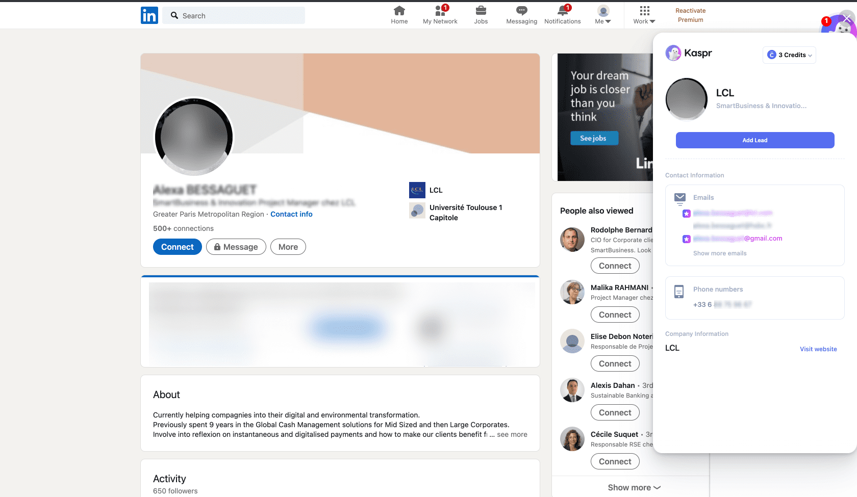 Top best Email Finder and B2B enrichment tool: Kaspr