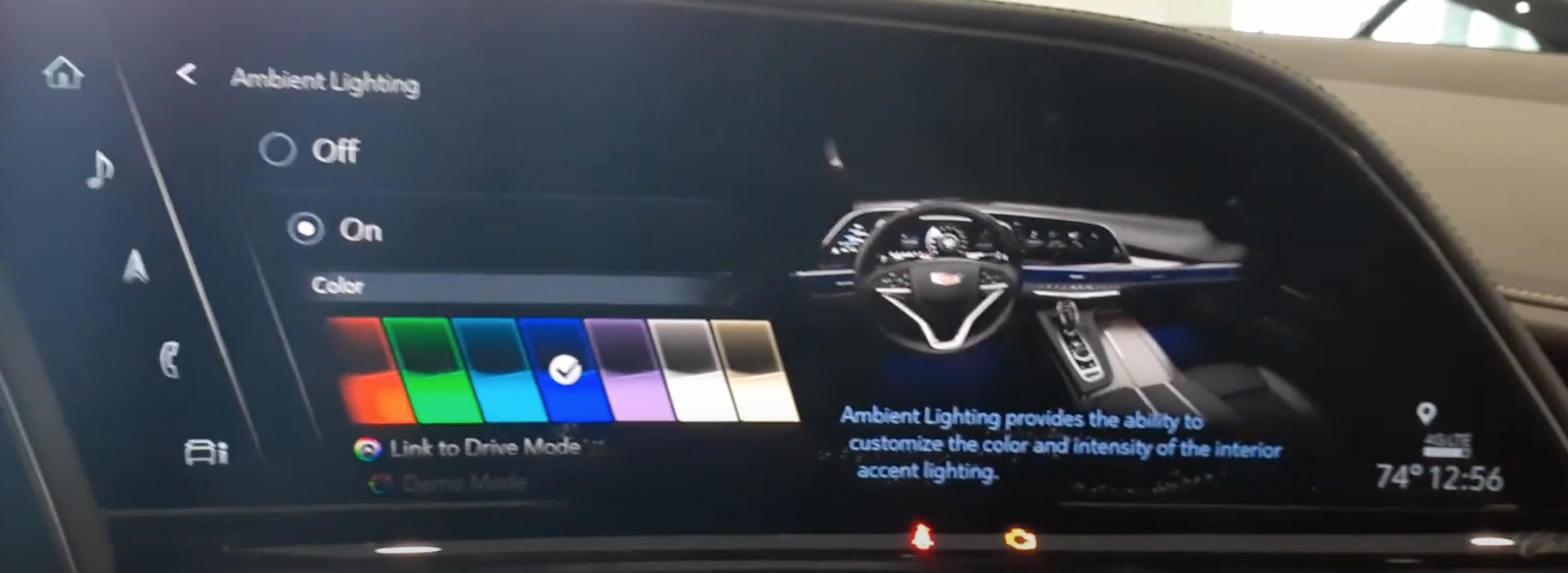 2021 Cadillac Escalade Vehicle Settings Lighting