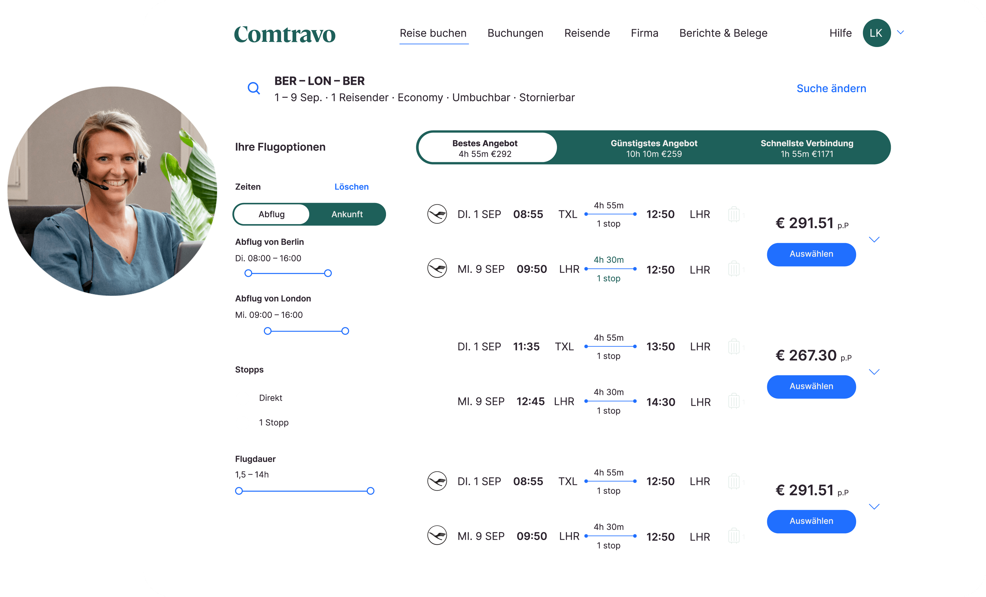 Image of Comtravo Tool