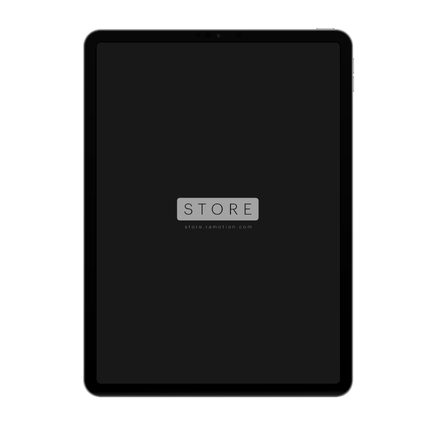 iPad Pro Silver Portrait PSD Mockup
