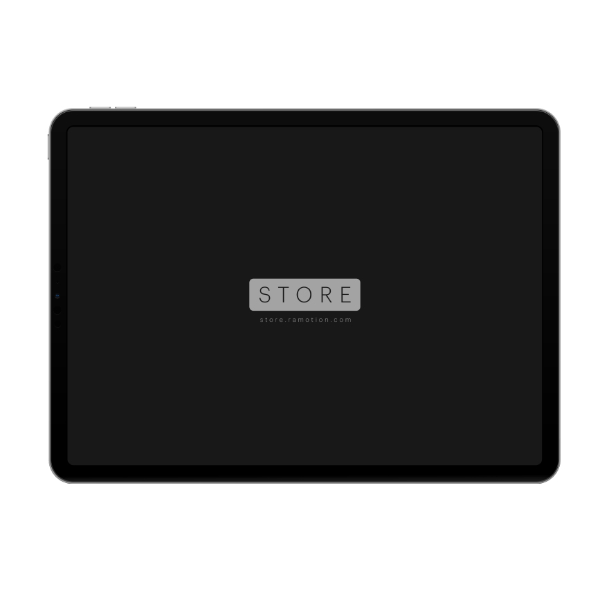 iPad Pro Silver Landscape PSD Mockup