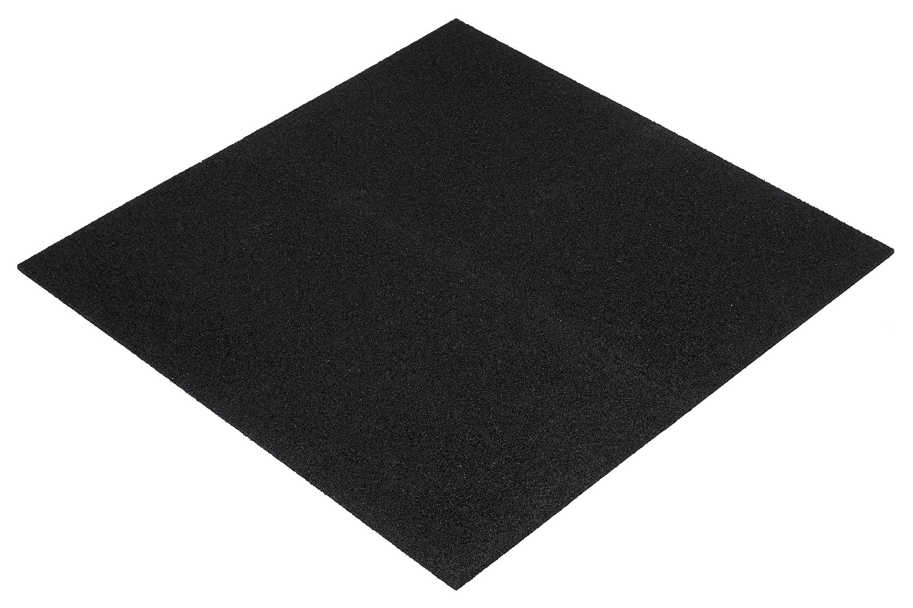 Gym 15mm SBR RUBBER TILE BLACK Gym Flooring
