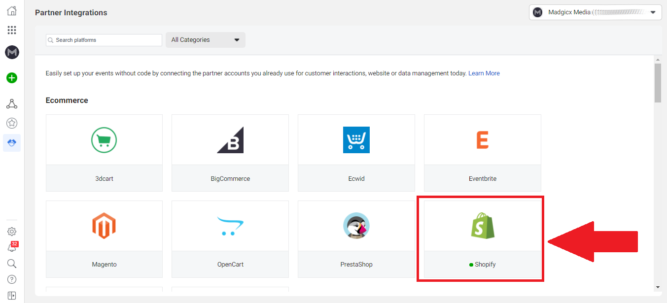 Shopify partner integration
