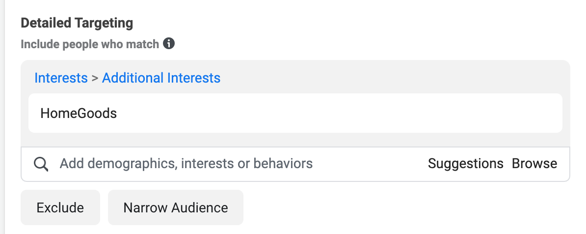 Facebook interest targeting by page like
