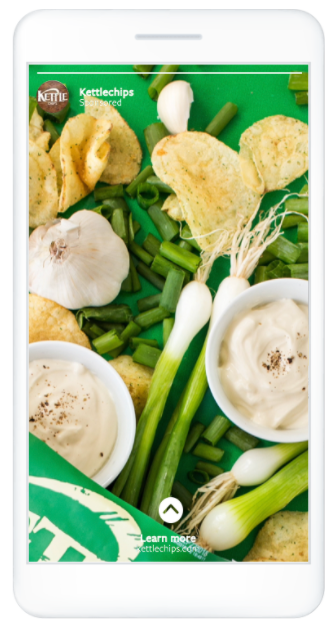 Facebook Story ad size example