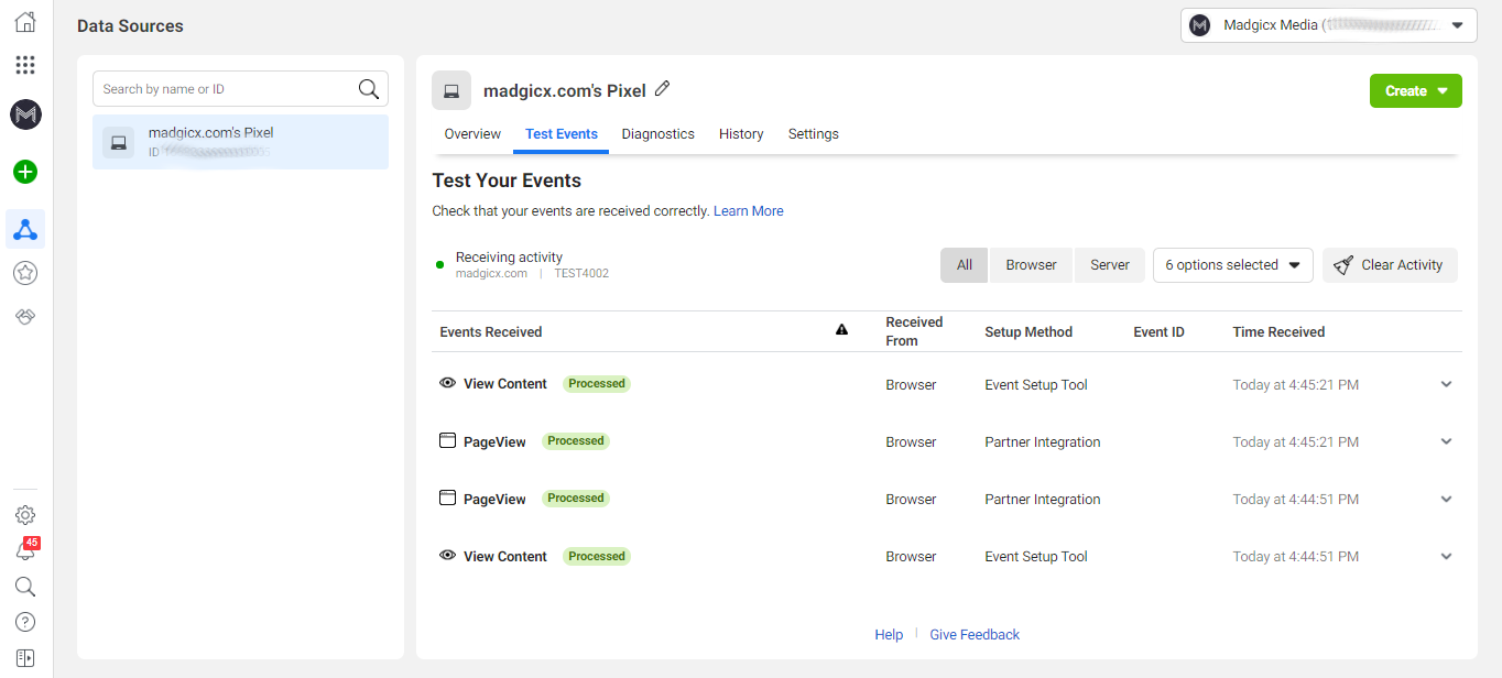 test events tool - test your events