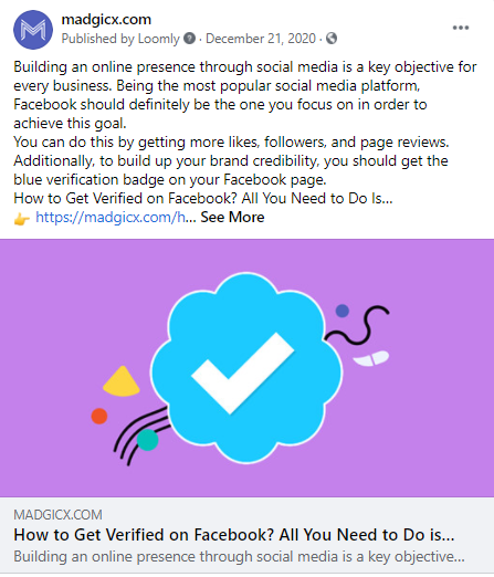 Link to your website from your posts