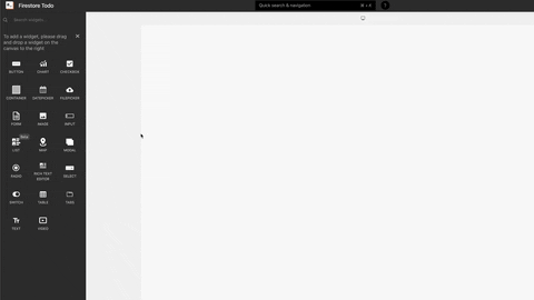 gif showing how to bind data to the list widget